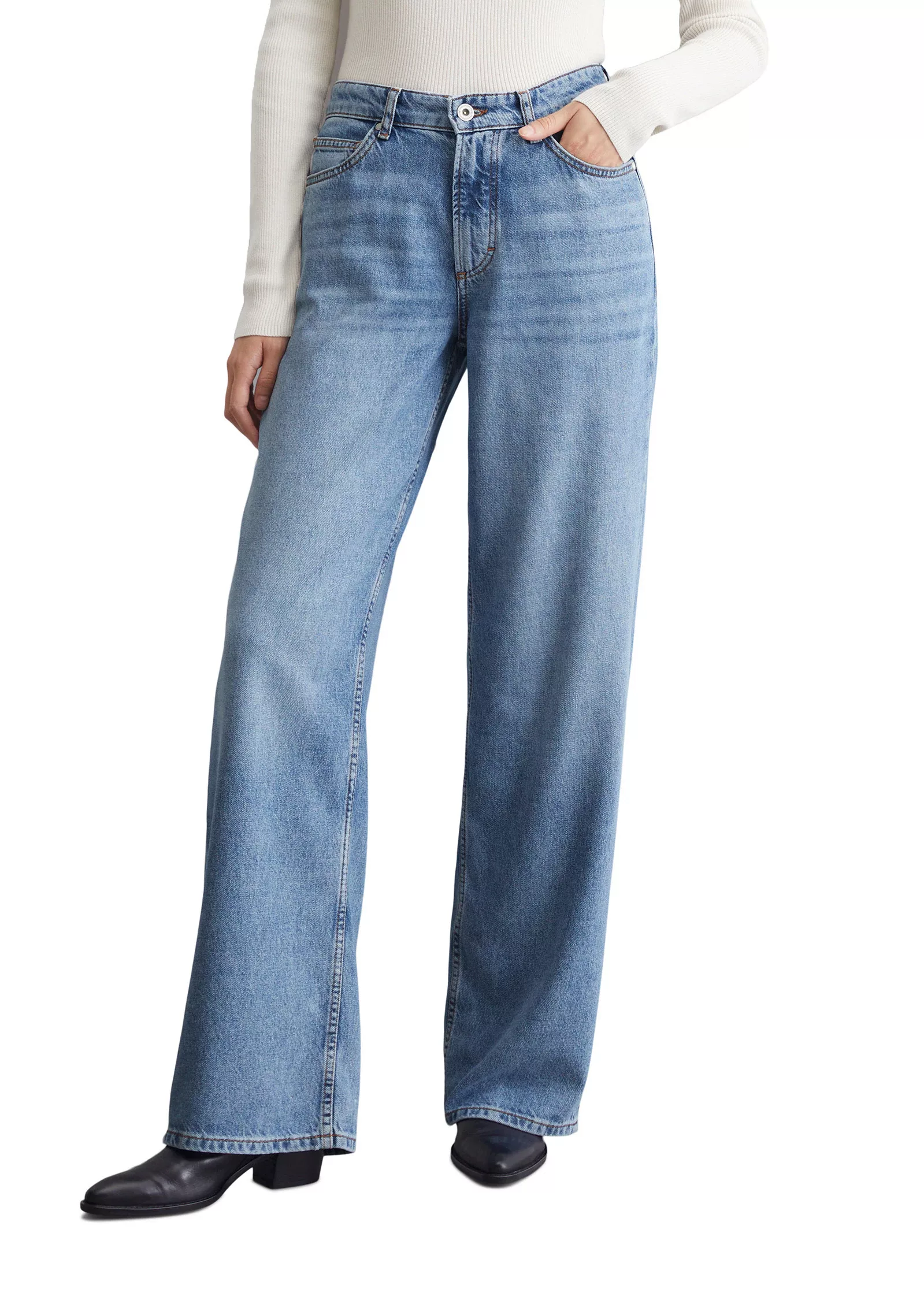 Marc OPolo Weite Jeans "aus Lyocell-Organic-Cotton-Mix" günstig online kaufen