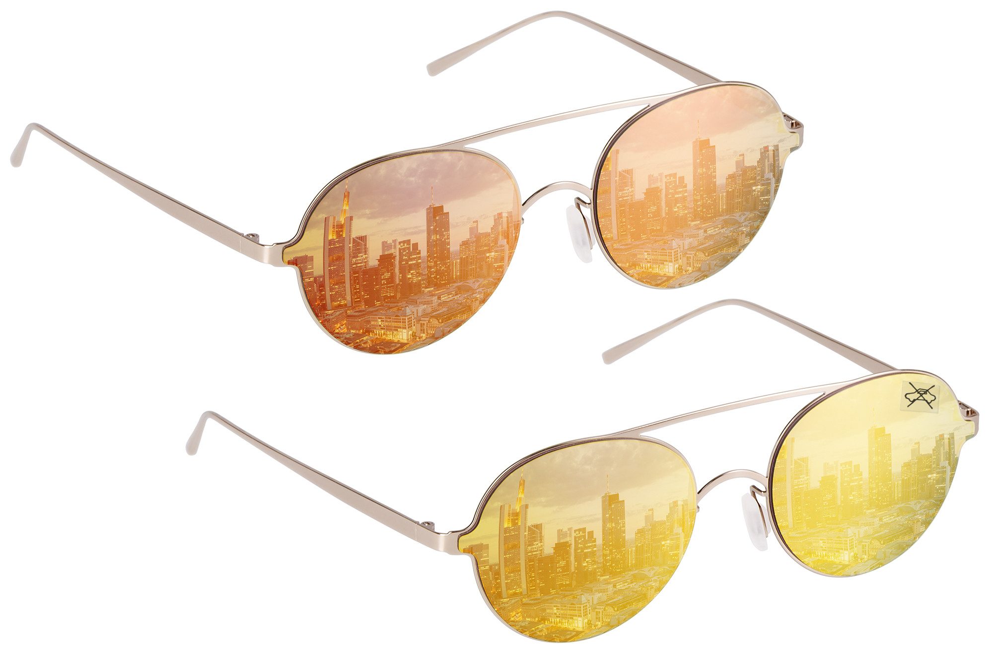 UrbanSky Sonnenbrille Doppelpack „Henry“ (2er-Pack, Sonnenbrillen-Set günstig online kaufen