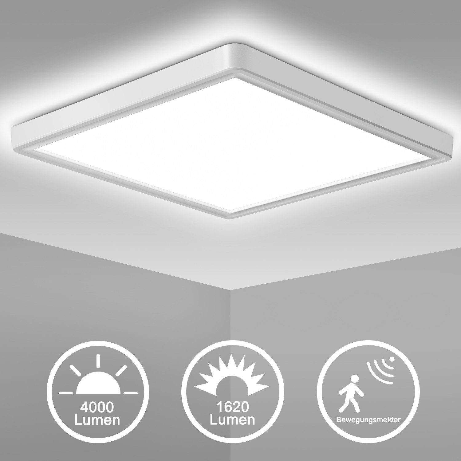 Oraymin LED Deckenleuchte mit Bewegungsmelder 18W günstig online kaufen