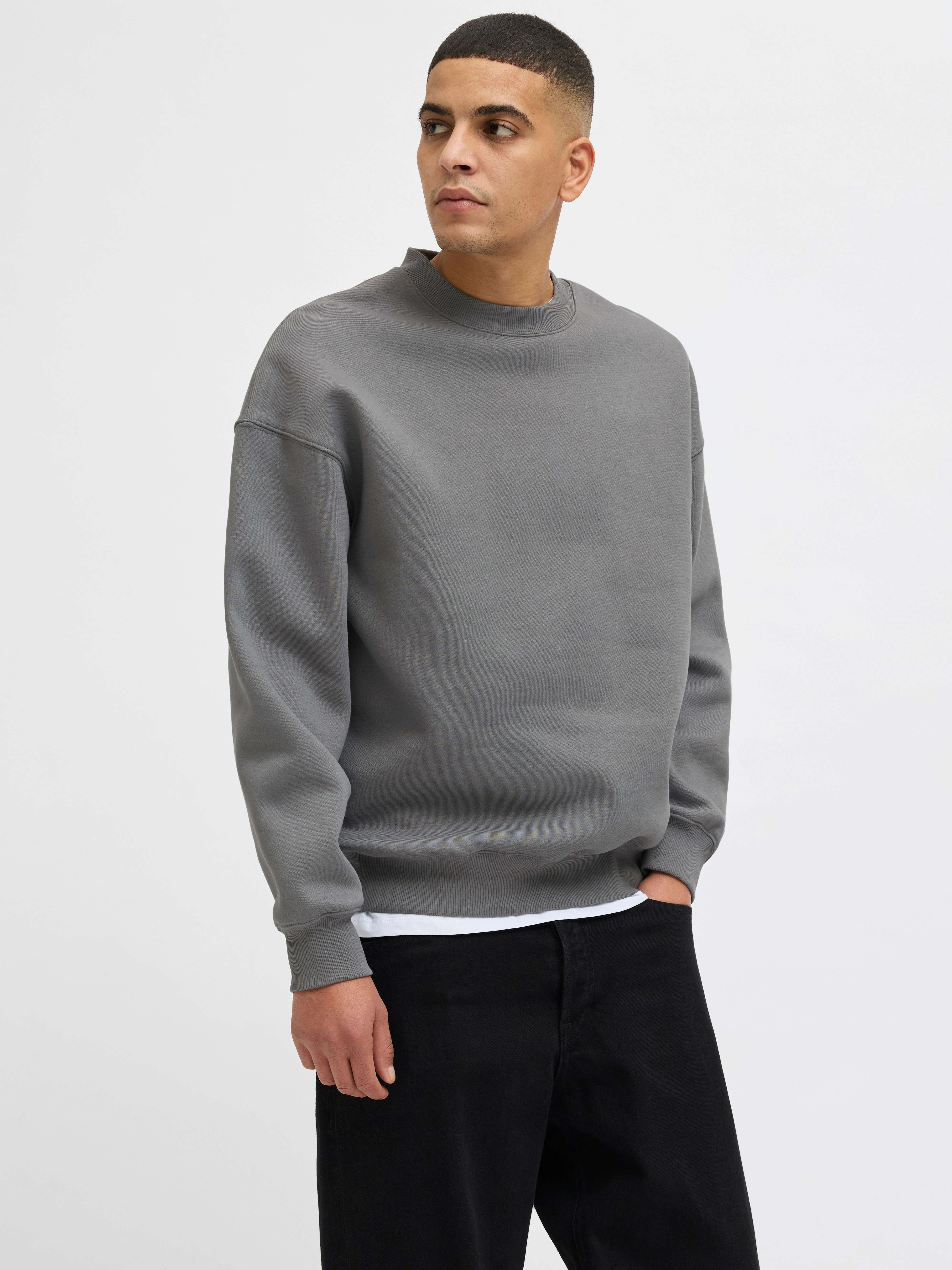 Jack & Jones Sweatshirt "JJEURBAN EDGE SWEAT CREW NECK NOOS", mit Rippbündc günstig online kaufen