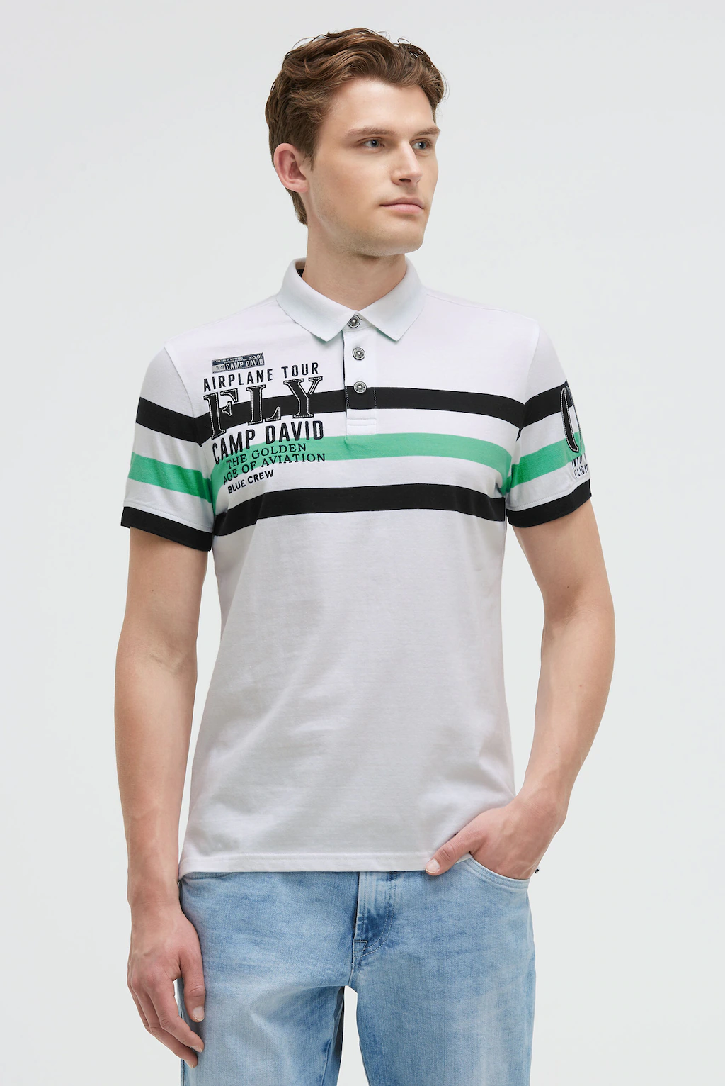 CAMP DAVID Poloshirt, mit Stickerei günstig online kaufen