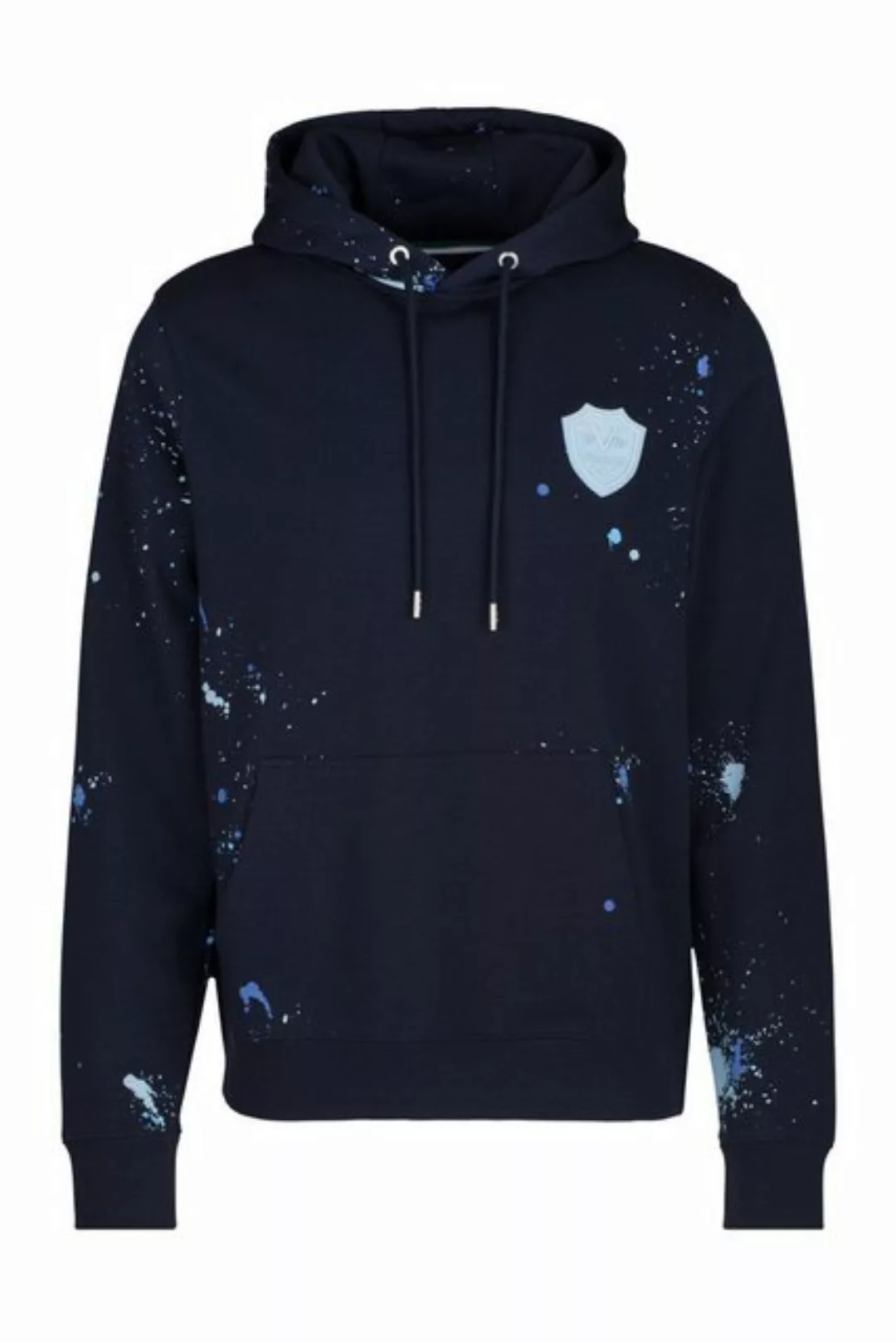 19V69 Italia by Versace Hoodie HASSO Herren Kapuzenpullover mit Farbspritze günstig online kaufen