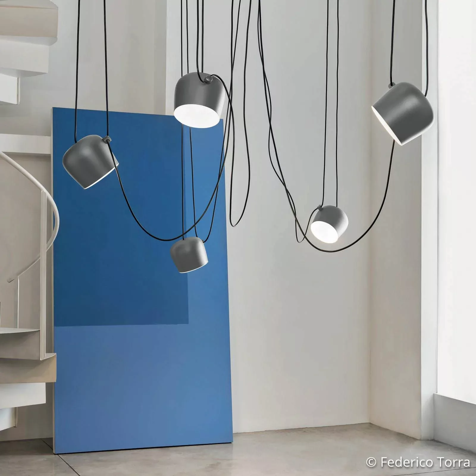 FLOS Aim LED-Pendelleuchte light silver eloxiert günstig online kaufen