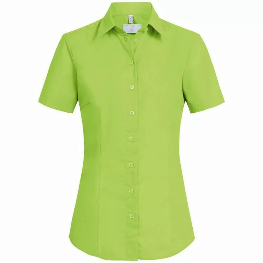 GREIFF Kurzarmbluse Greiff Corporate Bluse Damen BASIC Regular-Fit Apfelgrü günstig online kaufen