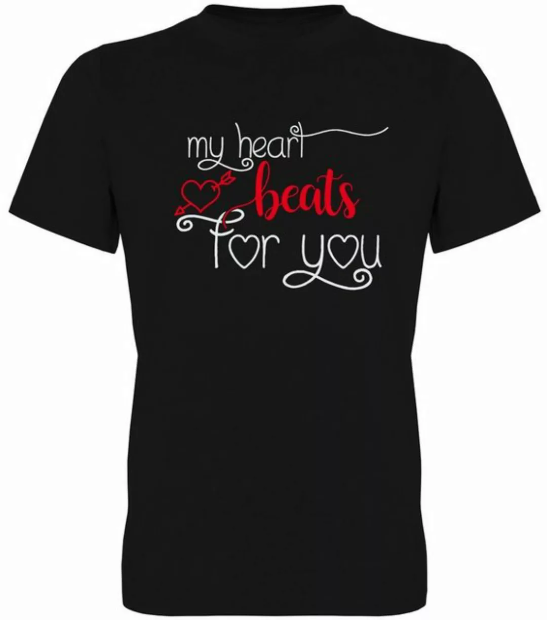 G-graphics T-Shirt My Heart beats for you Herren T-Shirt, mit Frontprint, z günstig online kaufen