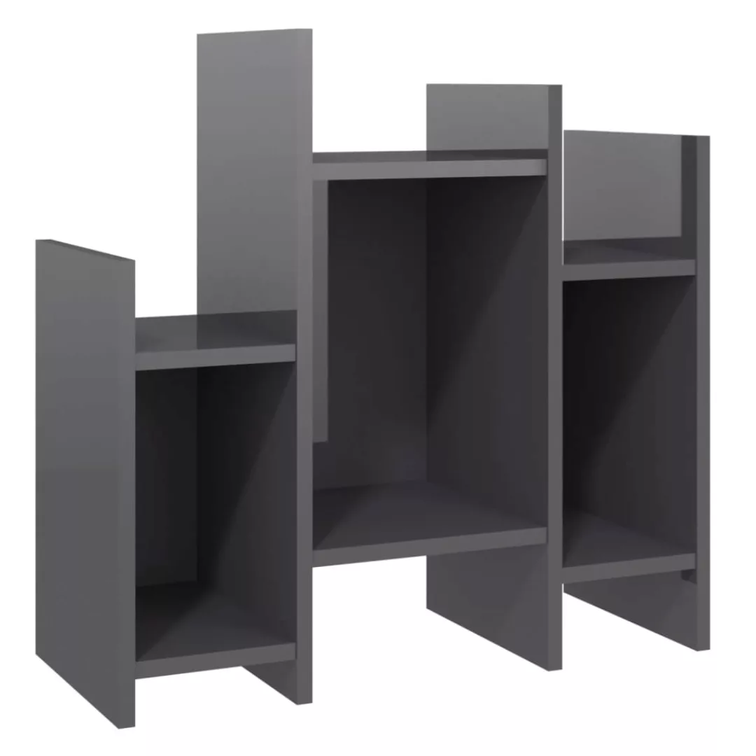 Regalschrank Hochglanz-grau 60x26x60 Cm Spanplatte günstig online kaufen