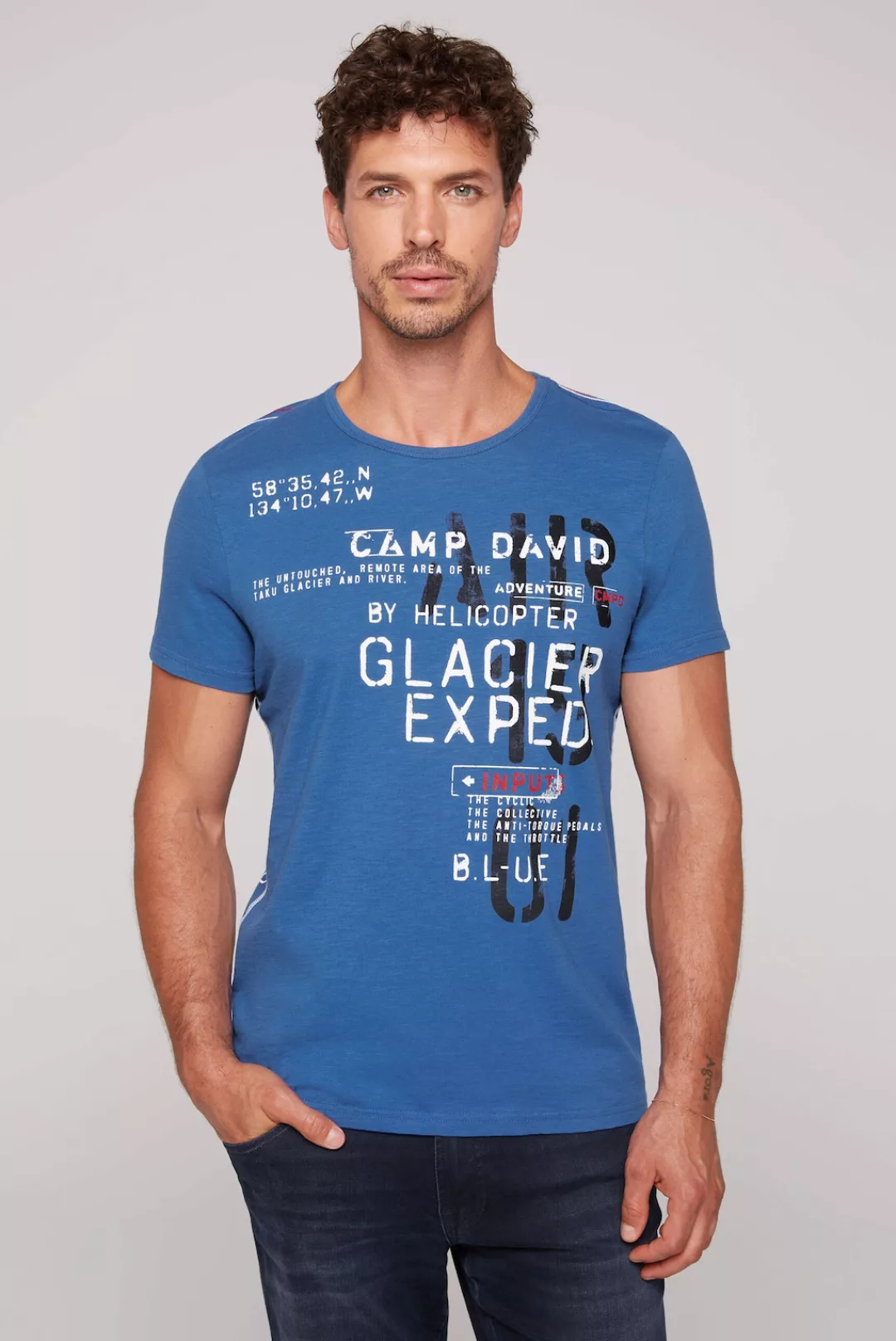 CAMP DAVID Rundhalsshirt, aus Baumwolle günstig online kaufen