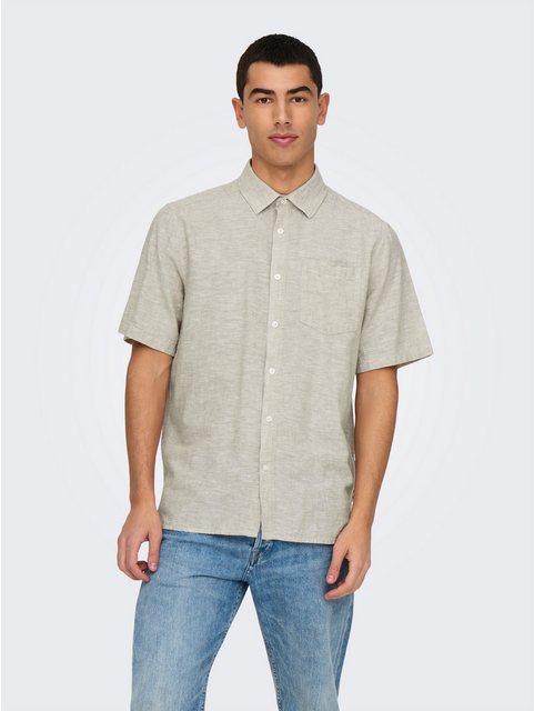 ONLY & SONS Kurzarmhemd ONSCAIDEN LIFE REG SS 1 PKT SHIRT günstig online kaufen