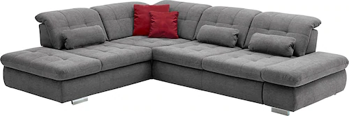 Die PlanBar Ecksofa "MP-IN17004 L-Form", wahlweise mit Bettfunktion, Sitzti günstig online kaufen