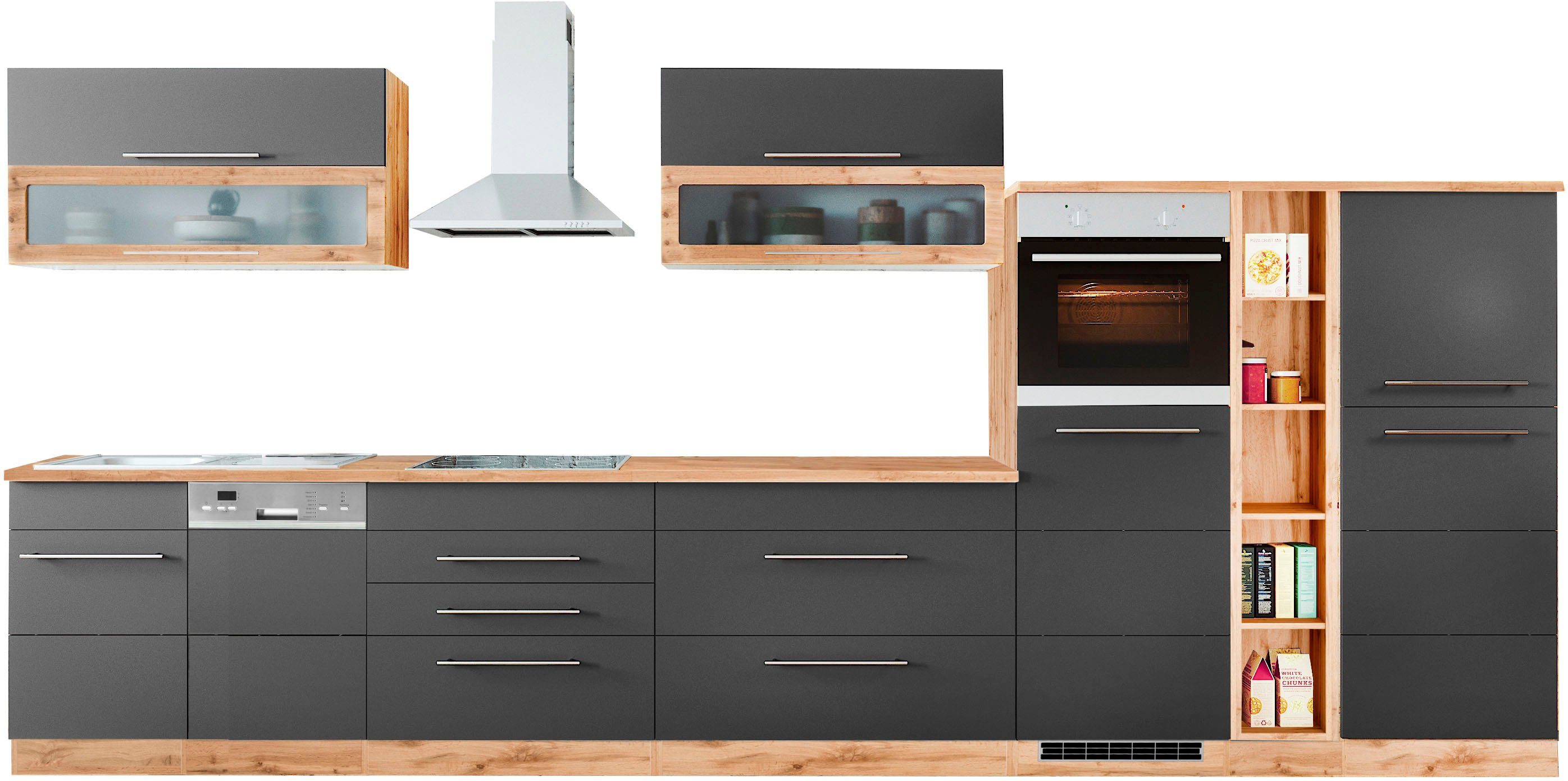 KOCHSTATION Küchenzeile KS-Wien, Breite 440 cm, günstig online kaufen