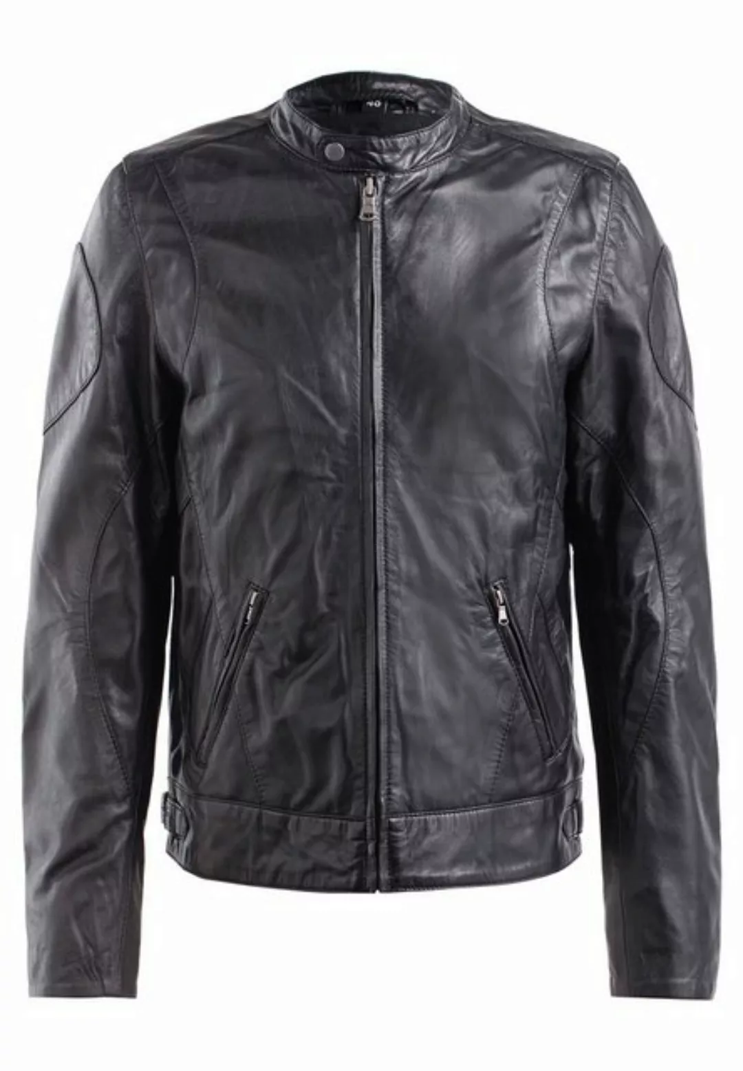 CBL Lederjacke MQ-45464 mit kurzen stehkragen günstig online kaufen