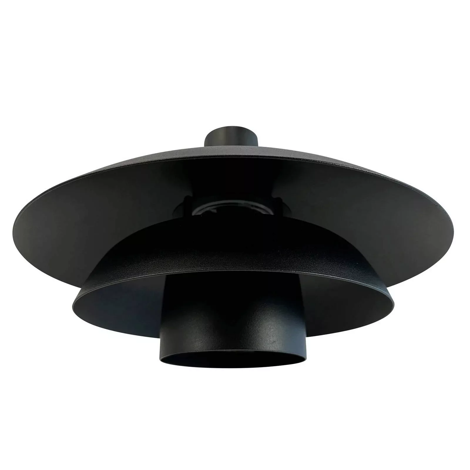 Dyberg Larsen Außenwandlampe Morph, Ø 30 cm, schwarz, Metall günstig online kaufen