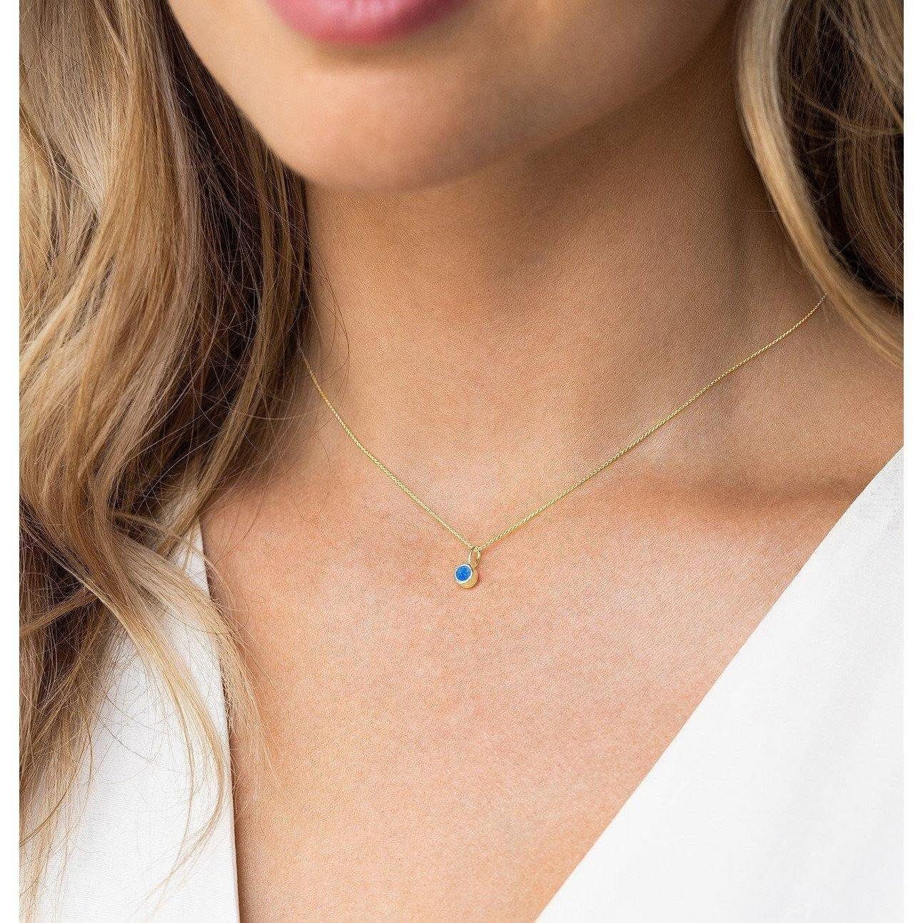 iz-el Silberkette Kette Gold OPAL TÜRKIS, günstig online kaufen