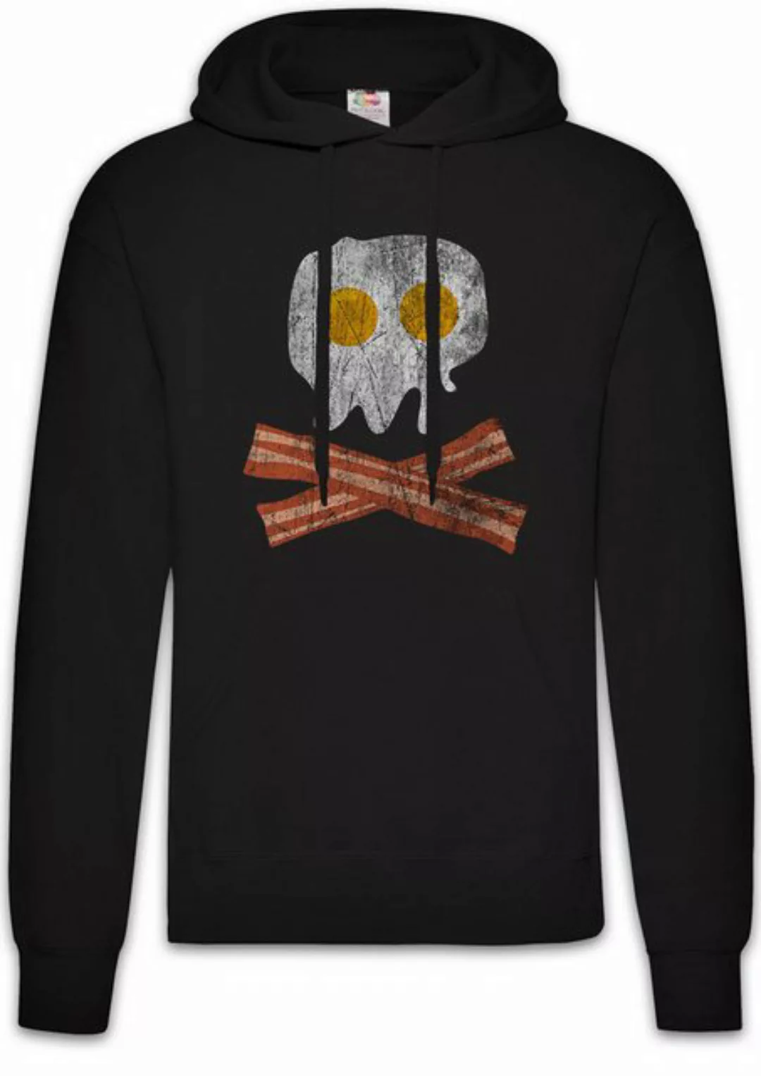 Urban Backwoods Hoodie Bacon & Egg Skull Herren Hoodie Spiegelei Bones Knoc günstig online kaufen