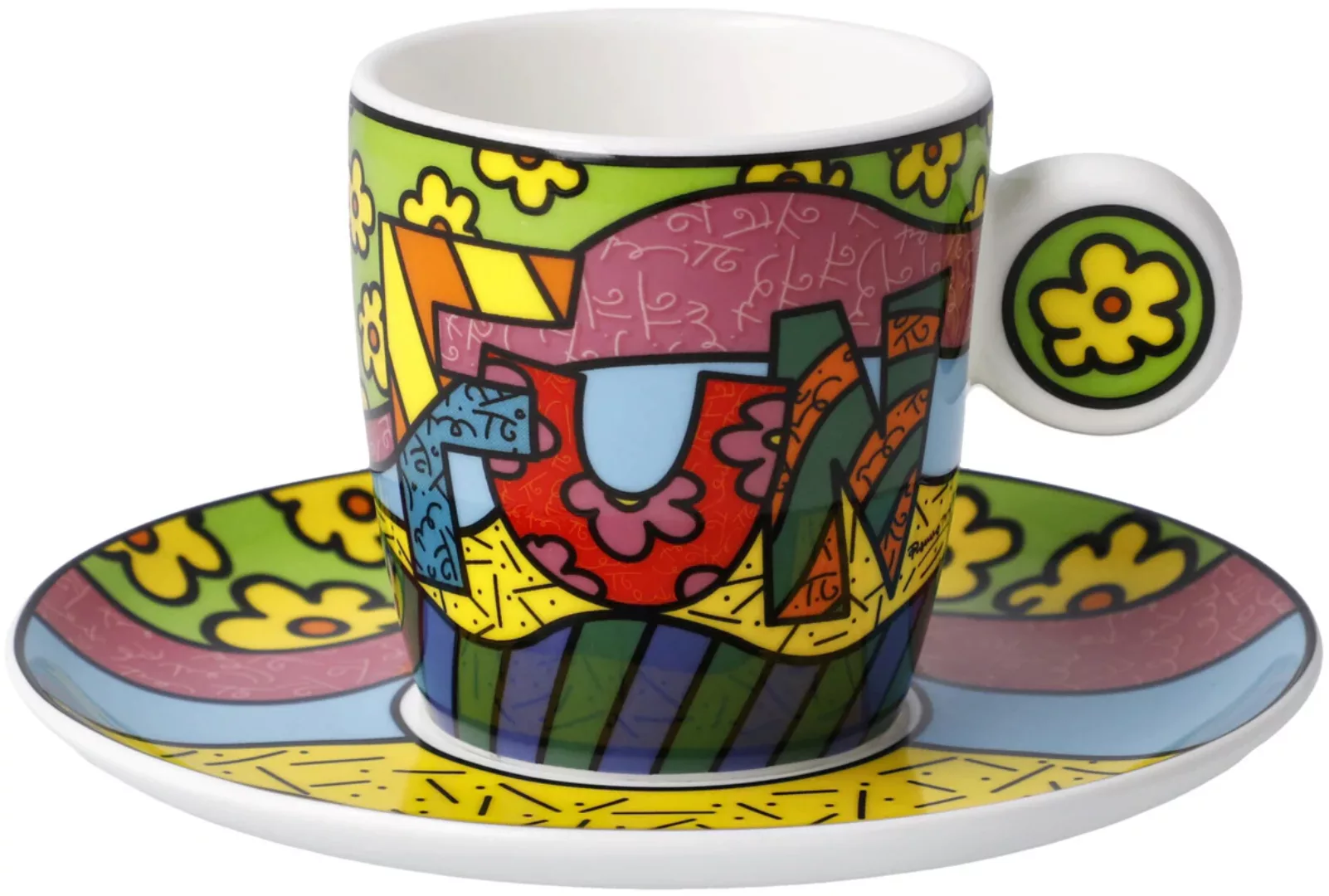 Goebel Espressotasse »Britto«, Pop Art, Fine Bone China, Romero Britto - Fu günstig online kaufen