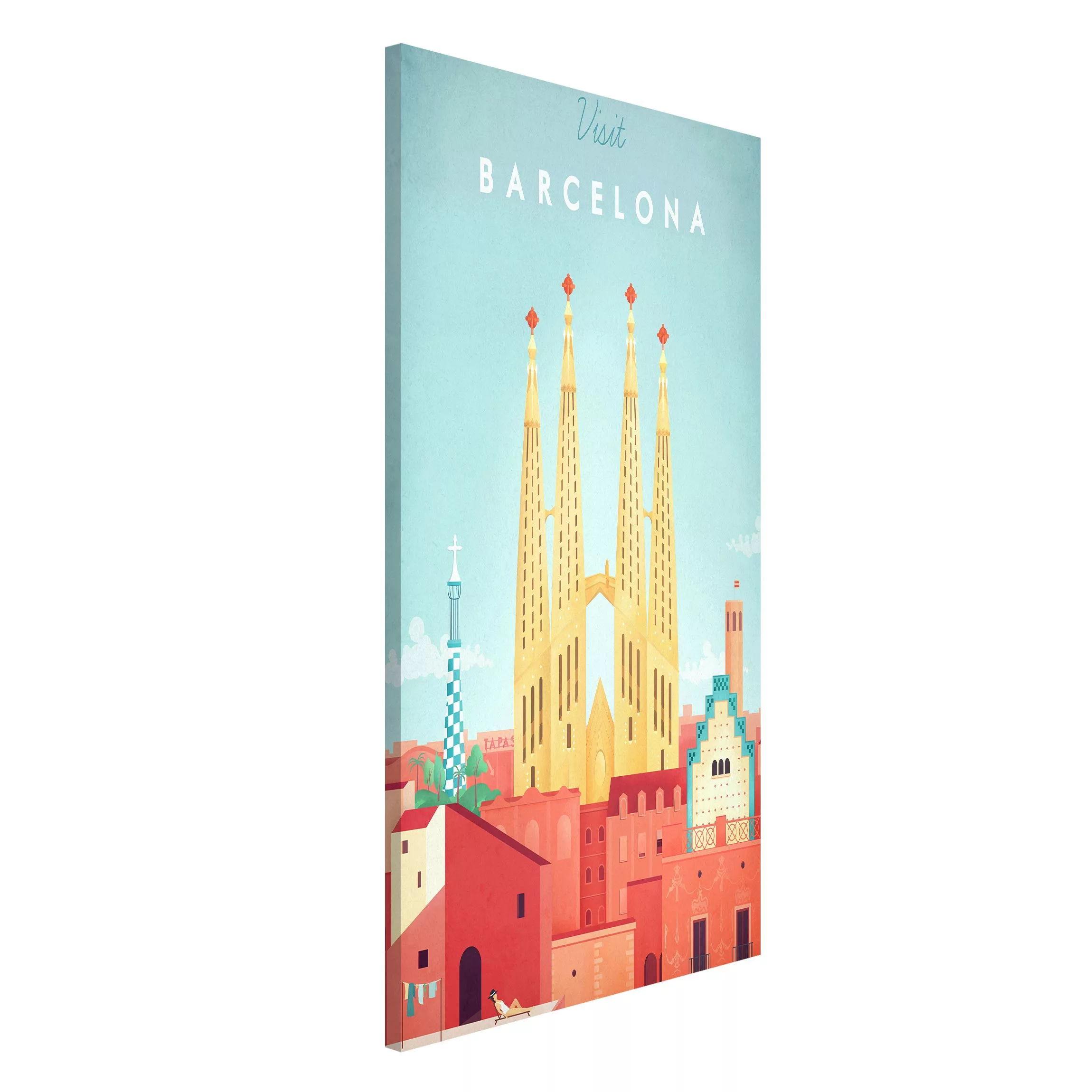 Magnettafel Architektur & Skyline - Hochformat 3:4 Reiseposter - Barcelona günstig online kaufen