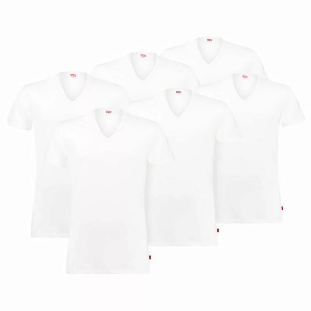 Levi's® T-Shirt Herren T-Shirts, 6er Pack - EOCM, V-Ausschnitt günstig online kaufen