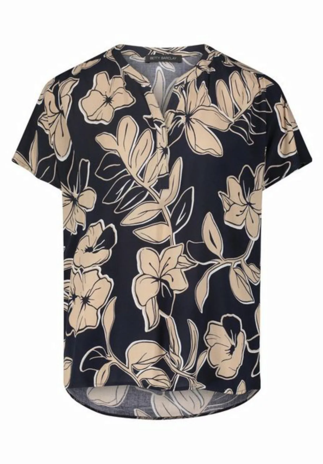 Betty Barclay Blusentop Bluse Kurz 1/2 Arm, Dark Blue/Beige günstig online kaufen