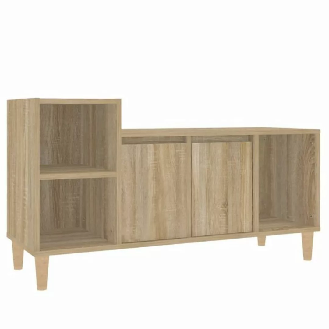 furnicato TV-Schrank Sonoma-Eiche 100x35x55 cm Holzwerkstoff (1-St) günstig online kaufen