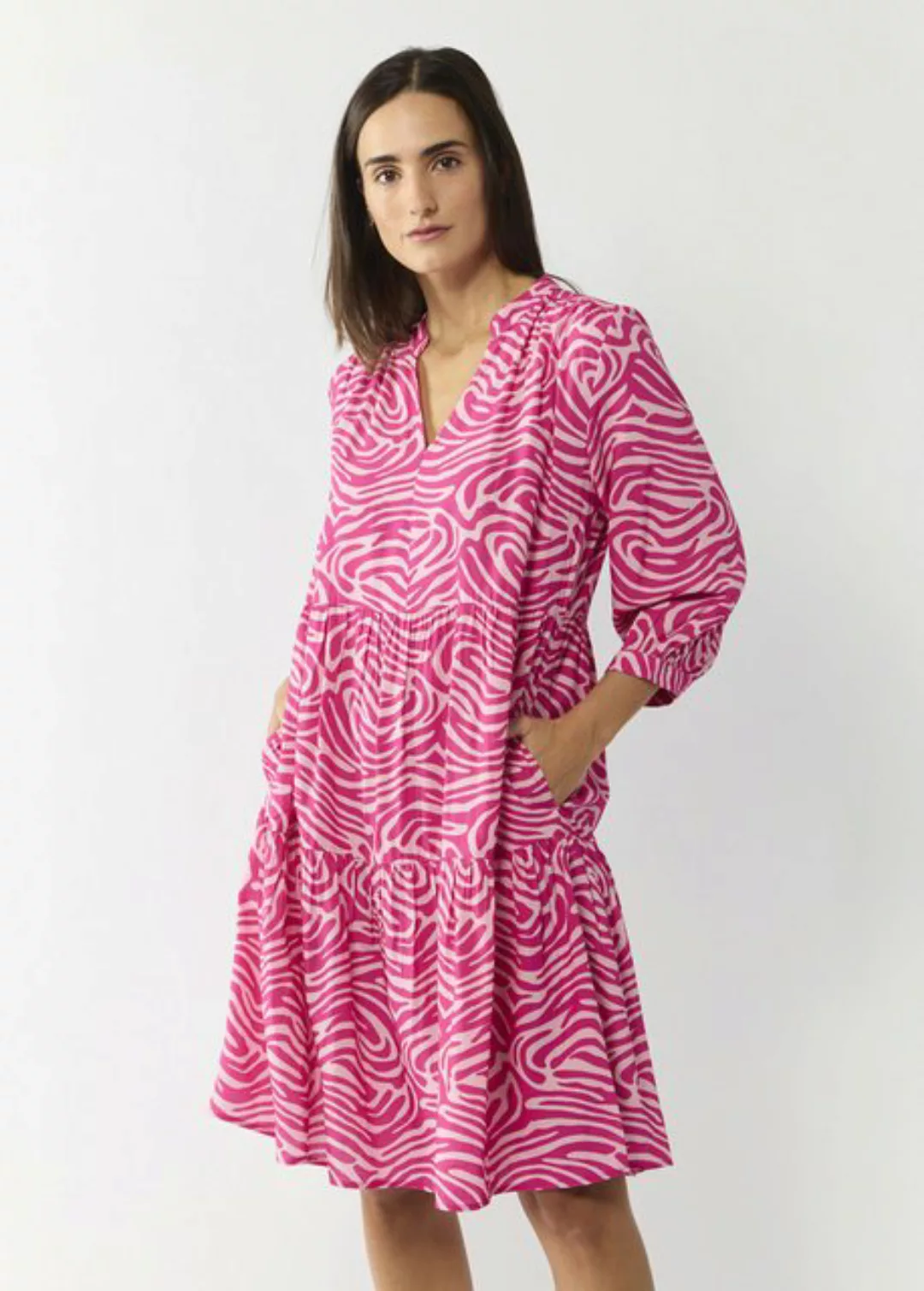 Codello Blusenkleid mit Zebramuster günstig online kaufen