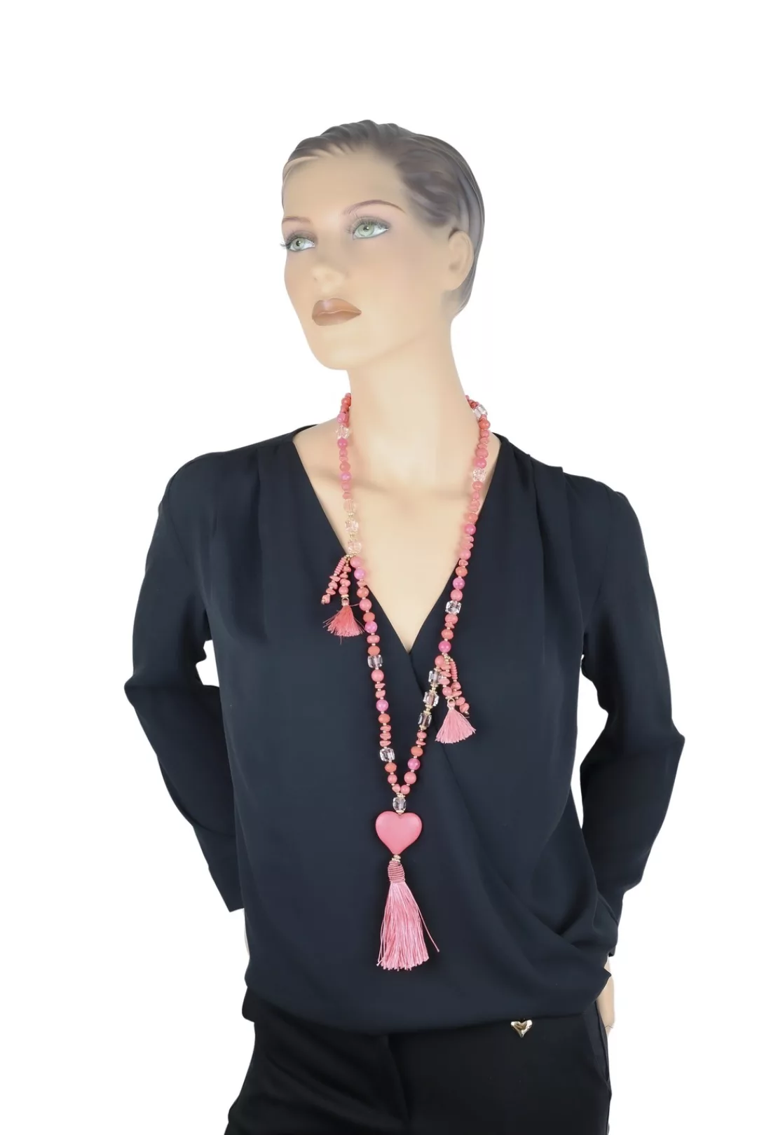 COLLEZIONE ALESSANDRO Lange Kette "Charmelle", wertig, mit Herzen und Quast günstig online kaufen
