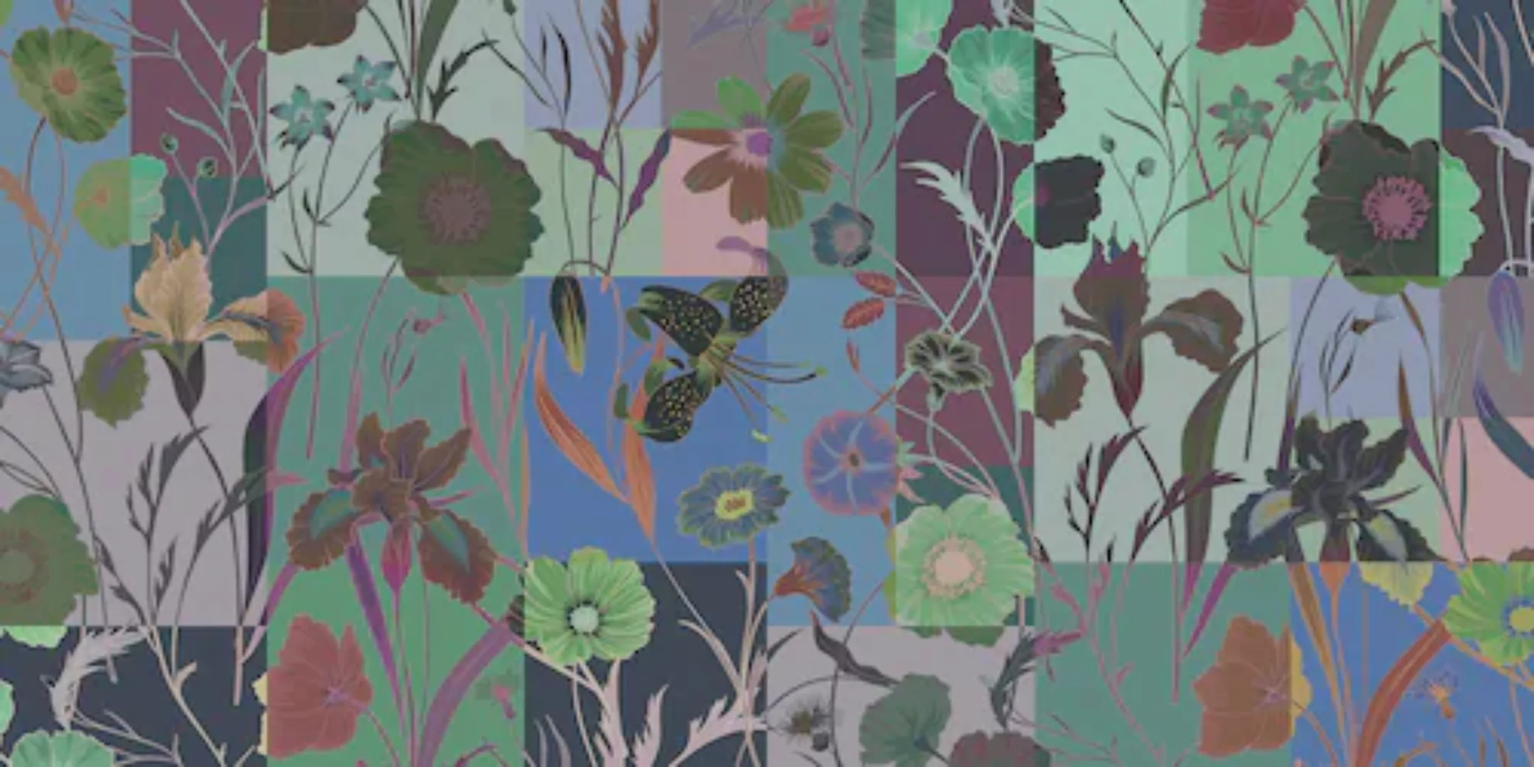 Fototapete "floral patch 2" 5,00x2,50 m / Glattvlies Brillant günstig online kaufen
