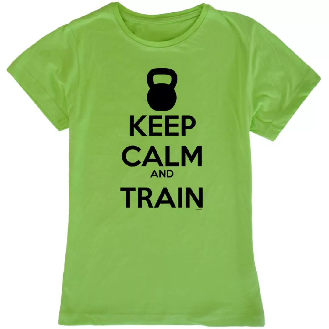 Kruskis Keep Calm And Train Kurzärmeliges T-shirt M Light Green günstig online kaufen