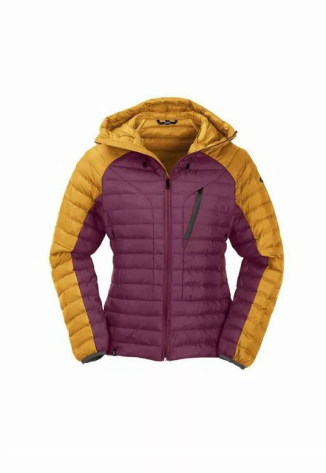 Maul Outdoorjacke Annaberg - Steppjacke + Kapuze lila/grau günstig online kaufen