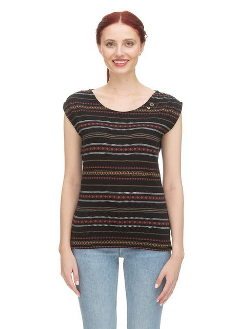 Ragwear Kurzarmshirt Ragwear W Greeta Loom Damen Kurzarm-Shirt günstig online kaufen