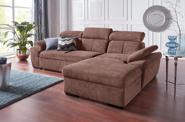 exxpo - sofa fashion Ecksofa "Salerno, klassisch modernes Funktionssofa, ho günstig online kaufen