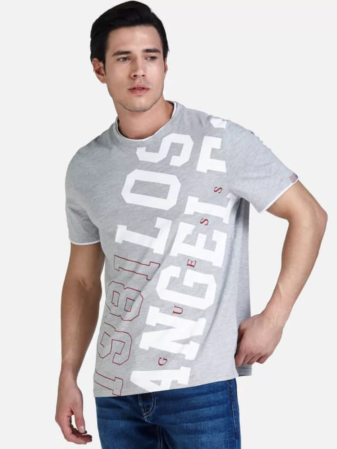 T-Shirt Logoprint Vorn günstig online kaufen