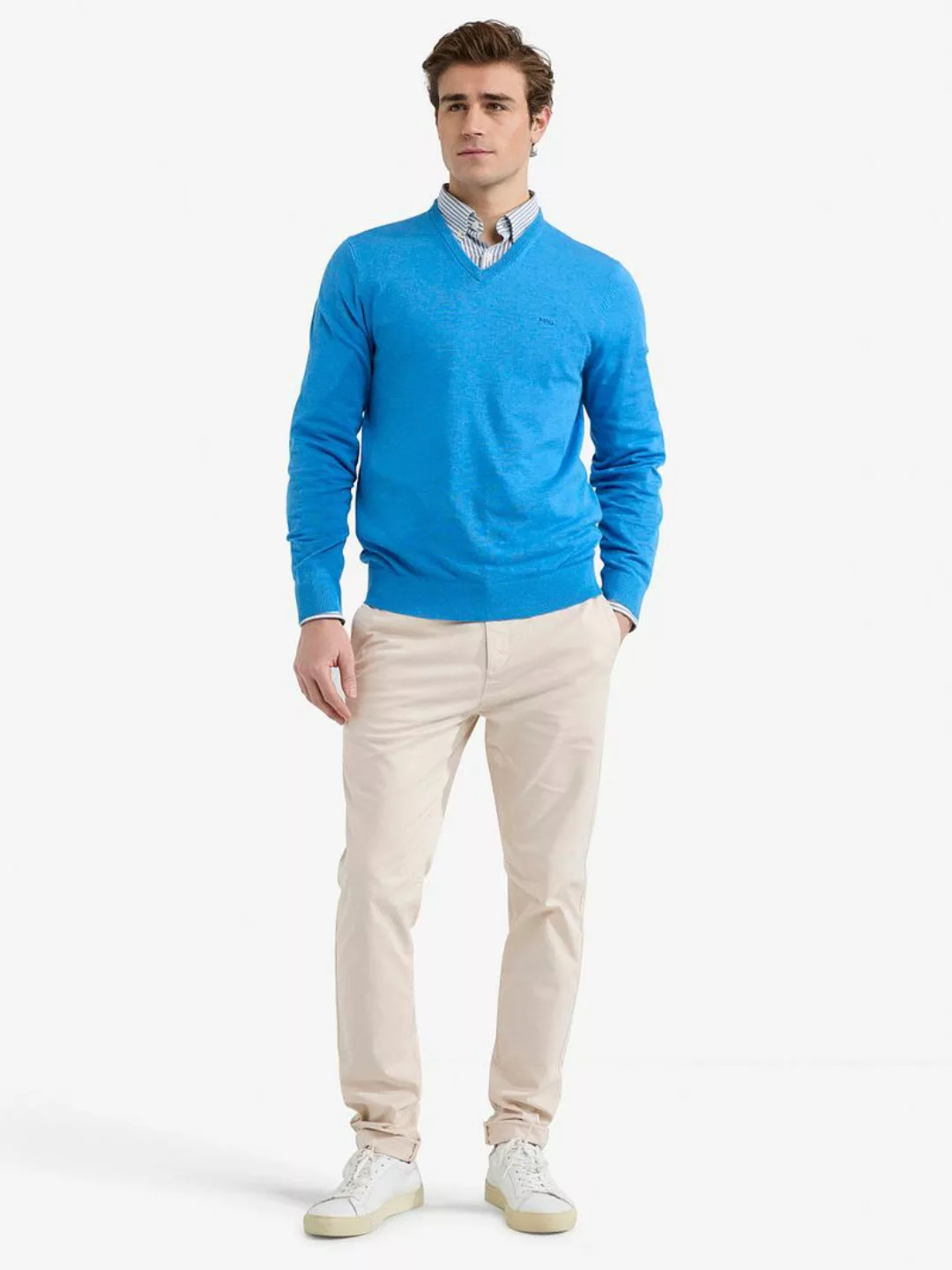 McGregor Pullover V-Ausschnitt Sea Blau - Größe XL günstig online kaufen