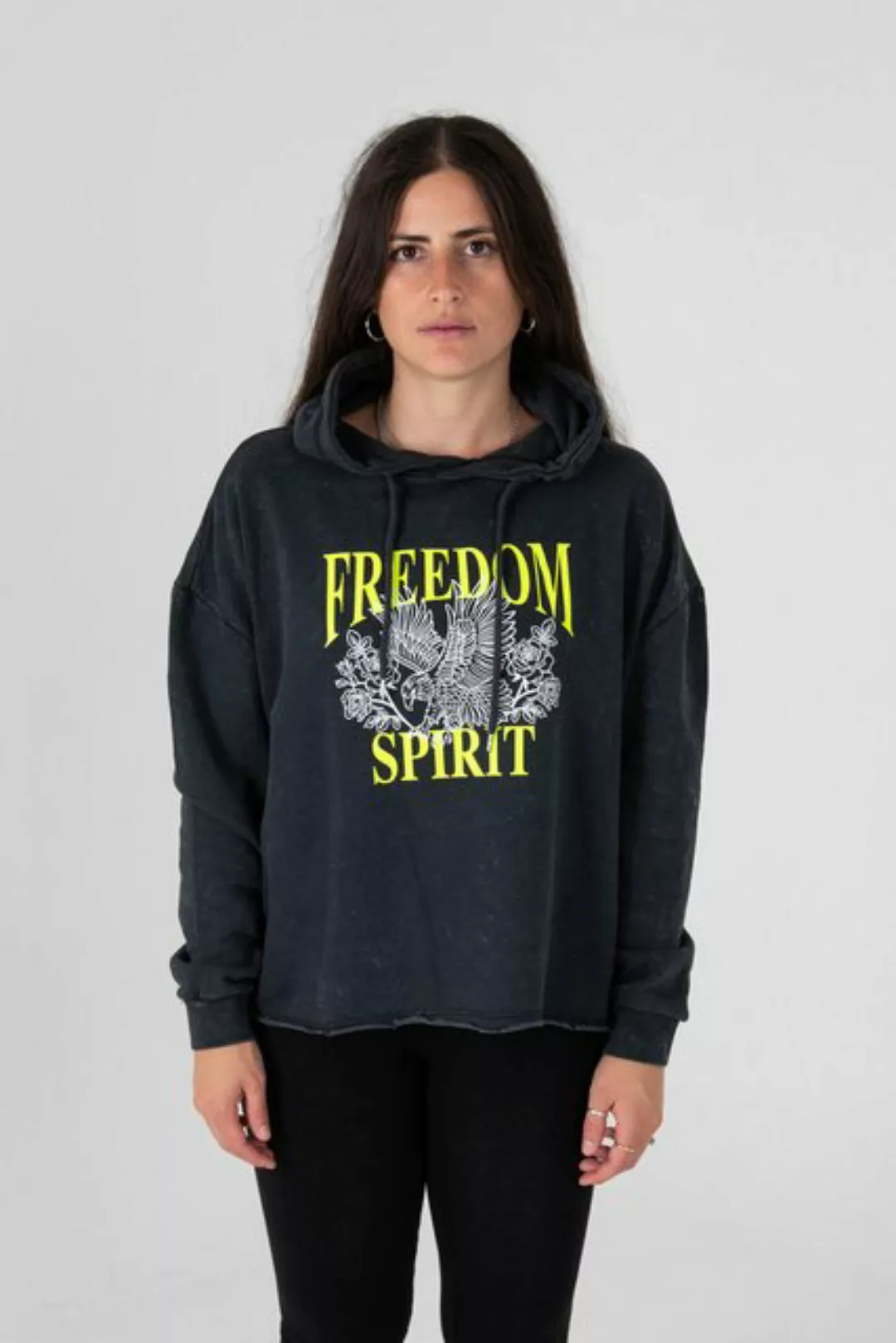 Be Famous Sweater Boxy Freedom Spirit (1-tlg) günstig online kaufen