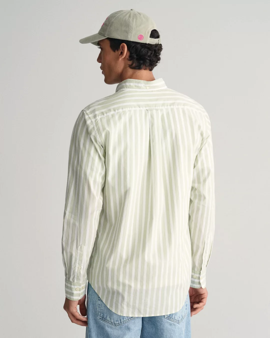 Gant College Hemd Stripe Blau - Größe L günstig online kaufen