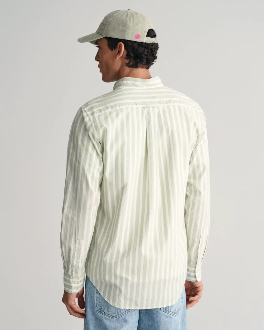 Gant Langarmhemd REG WIDE POPLIN STRIPE SHIRT mit breiten Streifen günstig online kaufen