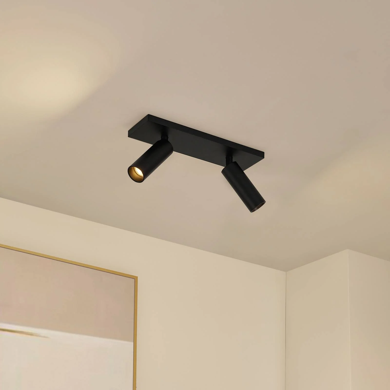Arcchio Deckenstrahler Brinja Slim, schwarz, 2-flg GU10 MR11 günstig online kaufen