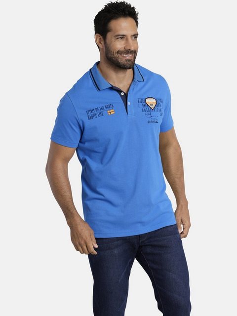 Jan Vanderstorm Poloshirt HALLFRED detailreiches Poloshirt günstig online kaufen