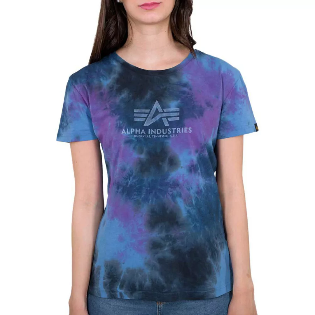 Alpha Industries Basic Batik Kurzärmeliges T-shirt XS Pastel Grey Batik günstig online kaufen