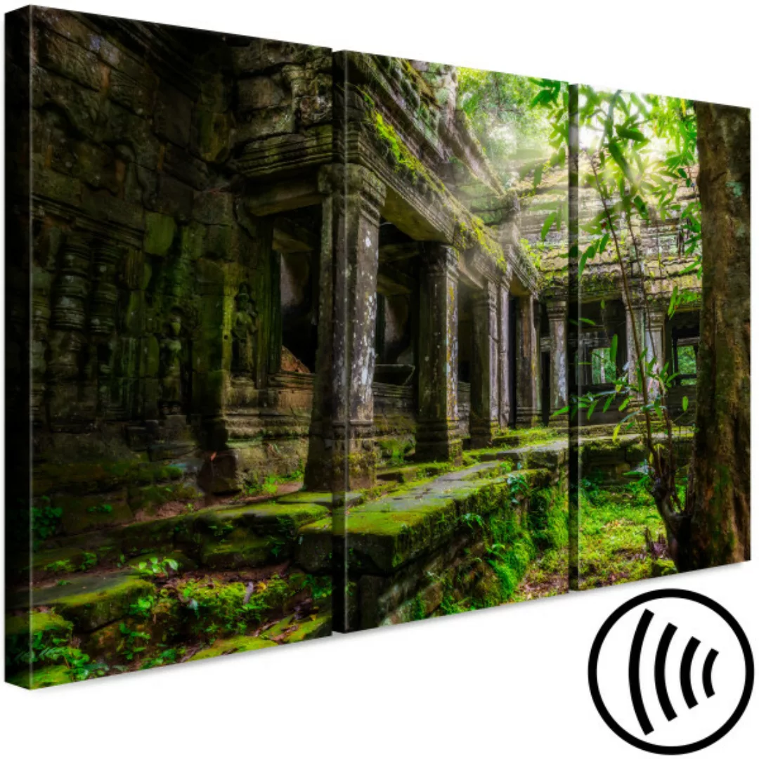 Wandbild Der Preah Khan Tempel – Asiatische Architektur voller Pflanzen XXL günstig online kaufen