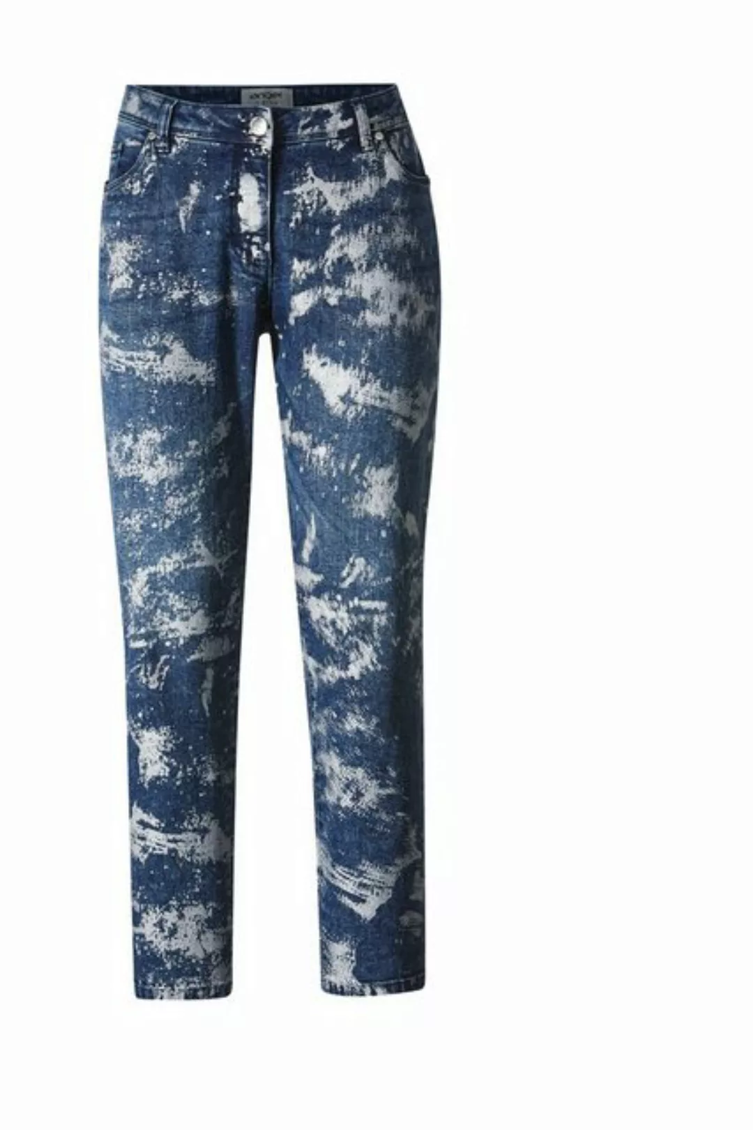 Angel of Style 5-Pocket-Jeans 7/8-Jeans Slim Fit Metallic-Print 5-Pocket günstig online kaufen