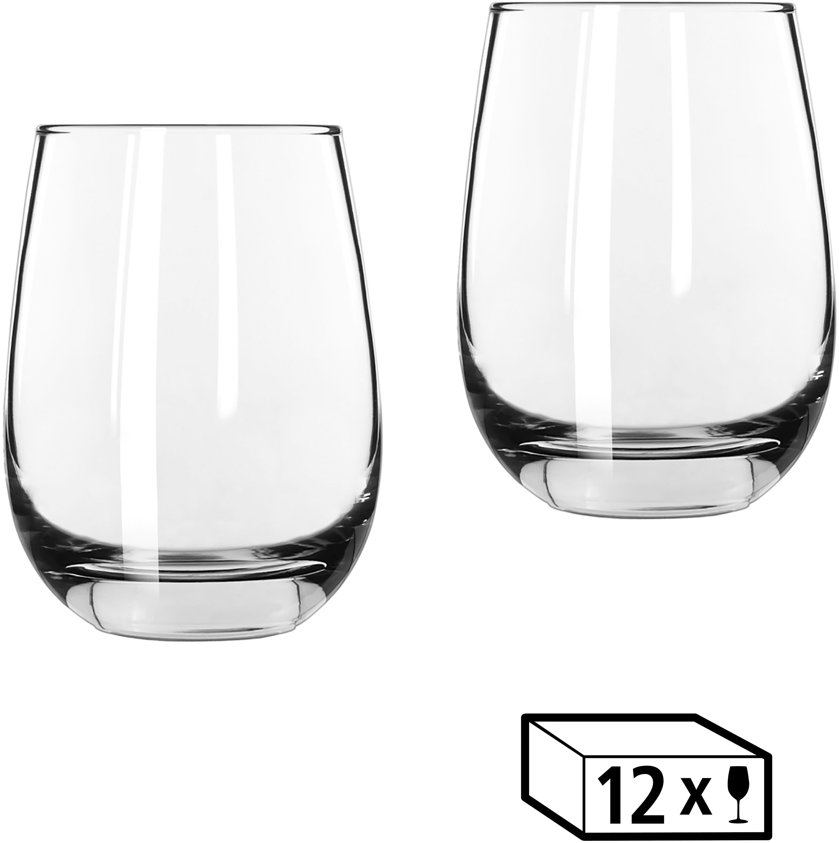 LIBBEY Gläser-Set »Libbey Weinglas, 12er Set -STEMLESS-«, (Set, 12 tlg.), 4 günstig online kaufen