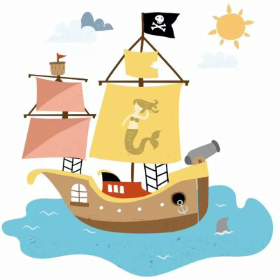 EmmiJules Wandtattoo Piratenschiff groß das Kinderzimmer mehrfarbig Gr. 47 günstig online kaufen