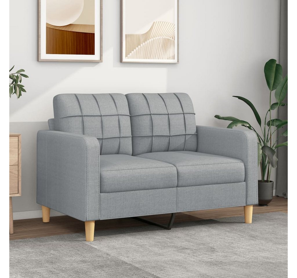 vidaXL Sofa 2-Sitzer Sofa Couch Möbel Taupe 120 cm Stoff günstig online kaufen