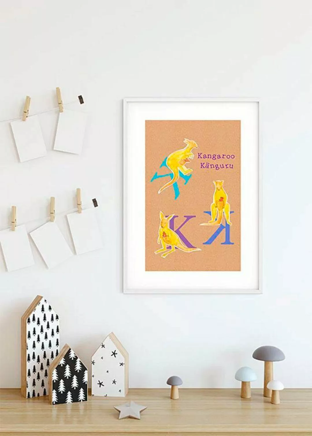 Komar Poster »ABC Animal K«, Buchstaben, (1 St.), Kinderzimmer, Schlafzimme günstig online kaufen