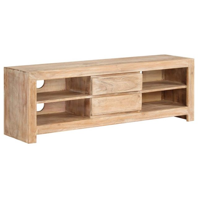 Tv-schrank Akazienholz Massiv 120 X 30 X 40 Cm Hellbraun günstig online kaufen