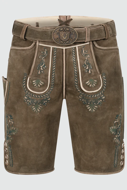 Lederhose Cailan mit Gürtel günstig online kaufen