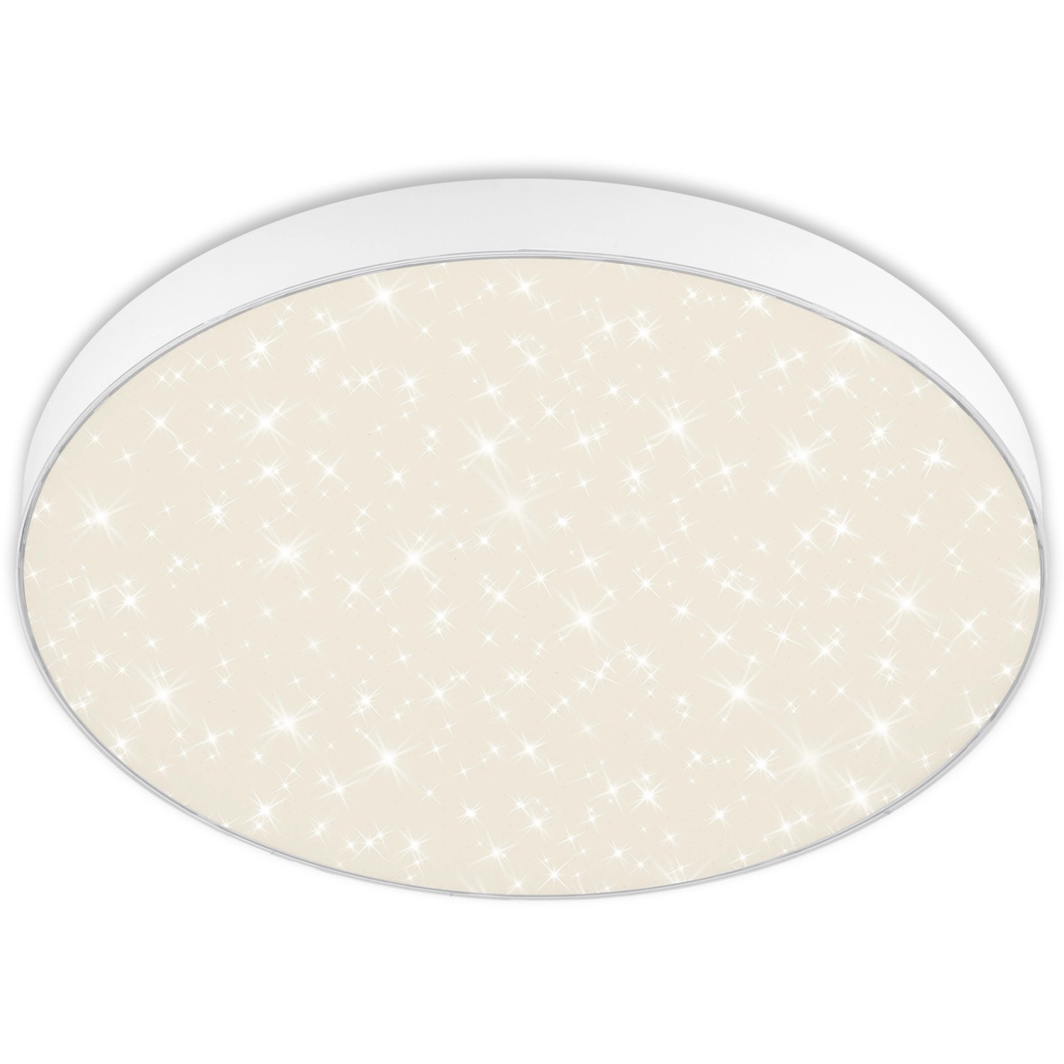 Briloner LED-Deckenleuchte Flame Star Ø 38,7 cm Weiß günstig online kaufen