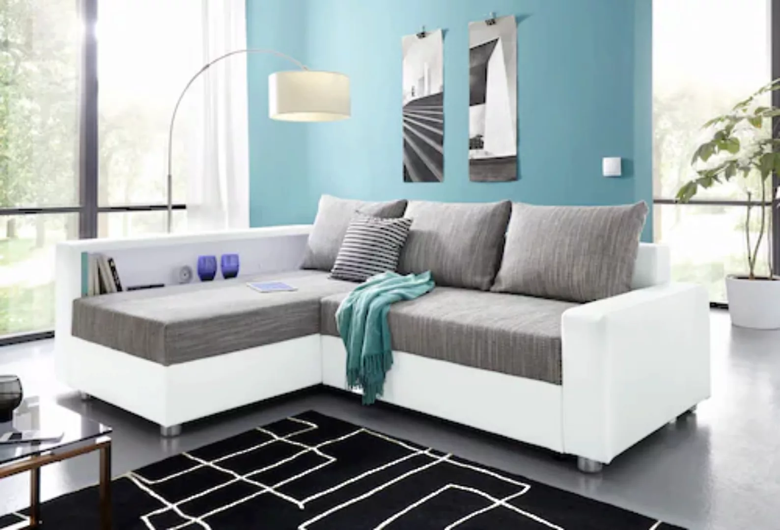 COLLECTION AB Ecksofa »Relax L-Form«, inklusive Bettfunktion, Federkern, wa günstig online kaufen