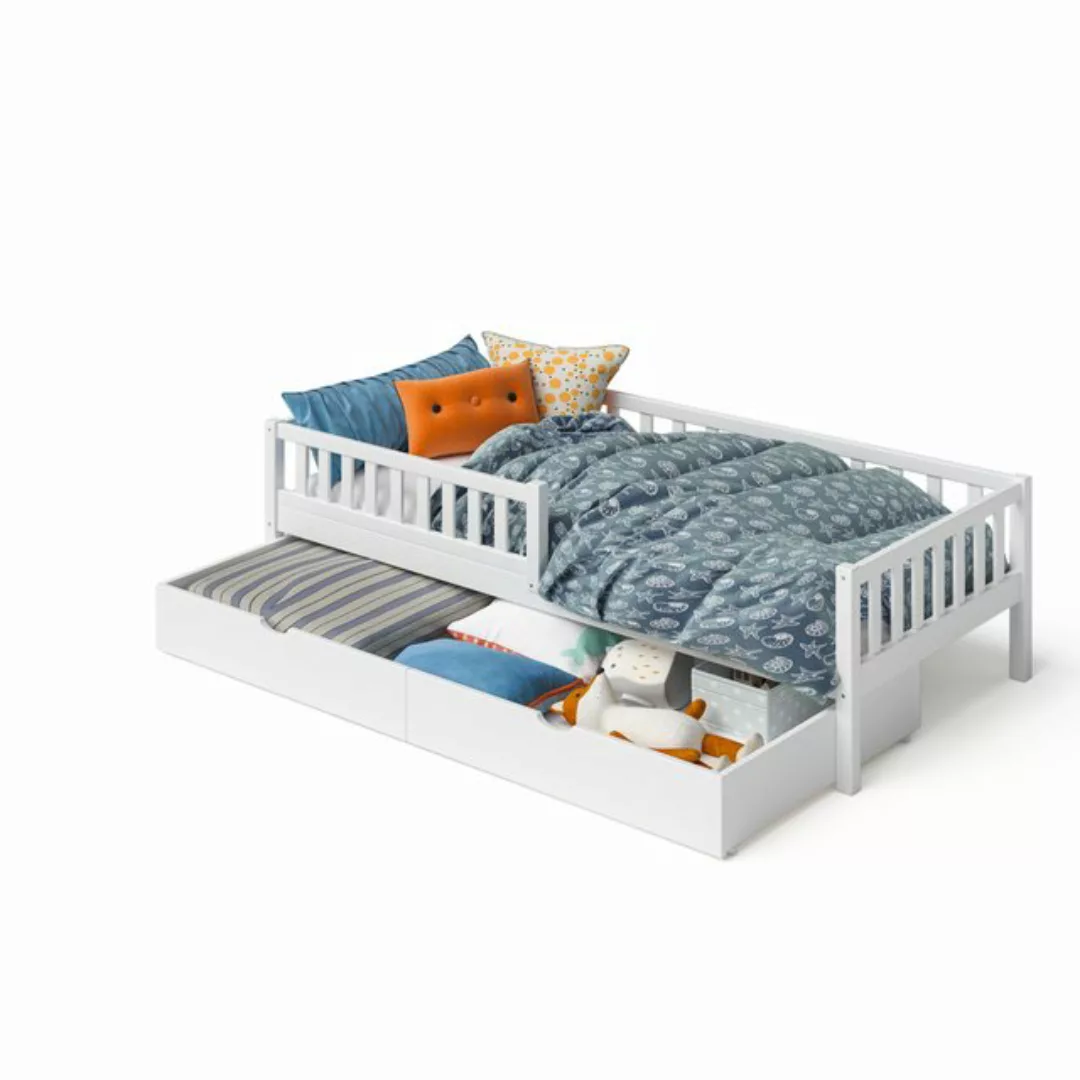 Bellabino Kinderbett Vils (Bett 90x200 cm mit großer Schublade, weiß), mit günstig online kaufen