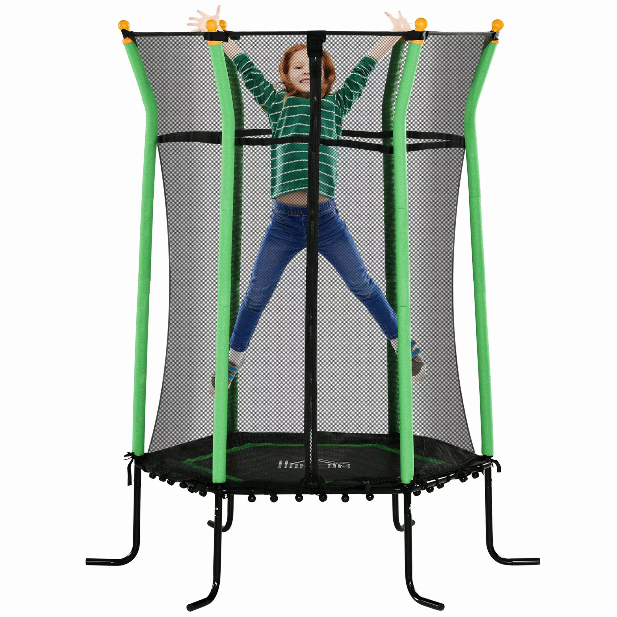 HOMCOM Kindertrampolin, Ø 163.5 cm, (Indoor günstig online kaufen